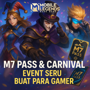 Generate an high-quality featured image prompt for a blog post about: Mobile Legends M7 Pass & Carni
