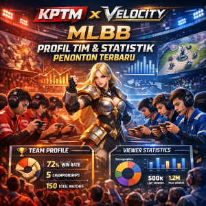Illustration of KPTM x Velocity MLBB: Profil Tim & Statistik Penonton Terbaru