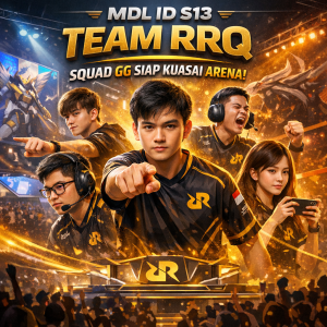 Illustration of MDL ID S13 - Team RRQ: Squad GG Siap Kuasai Arena!